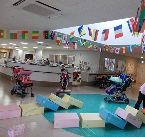 カルガモ運動会